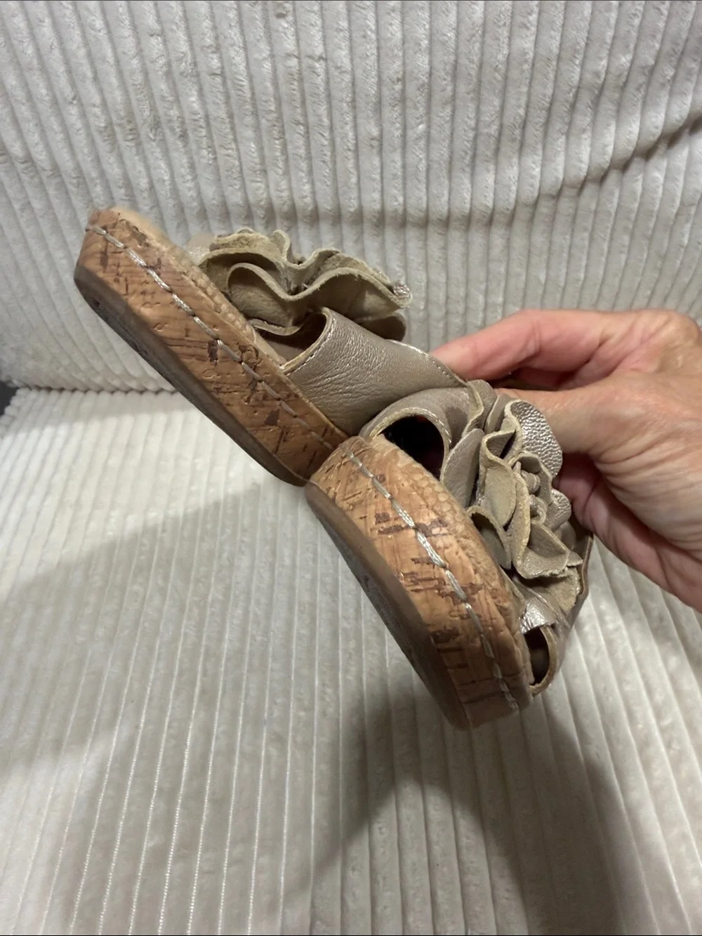 boc slingback wedge